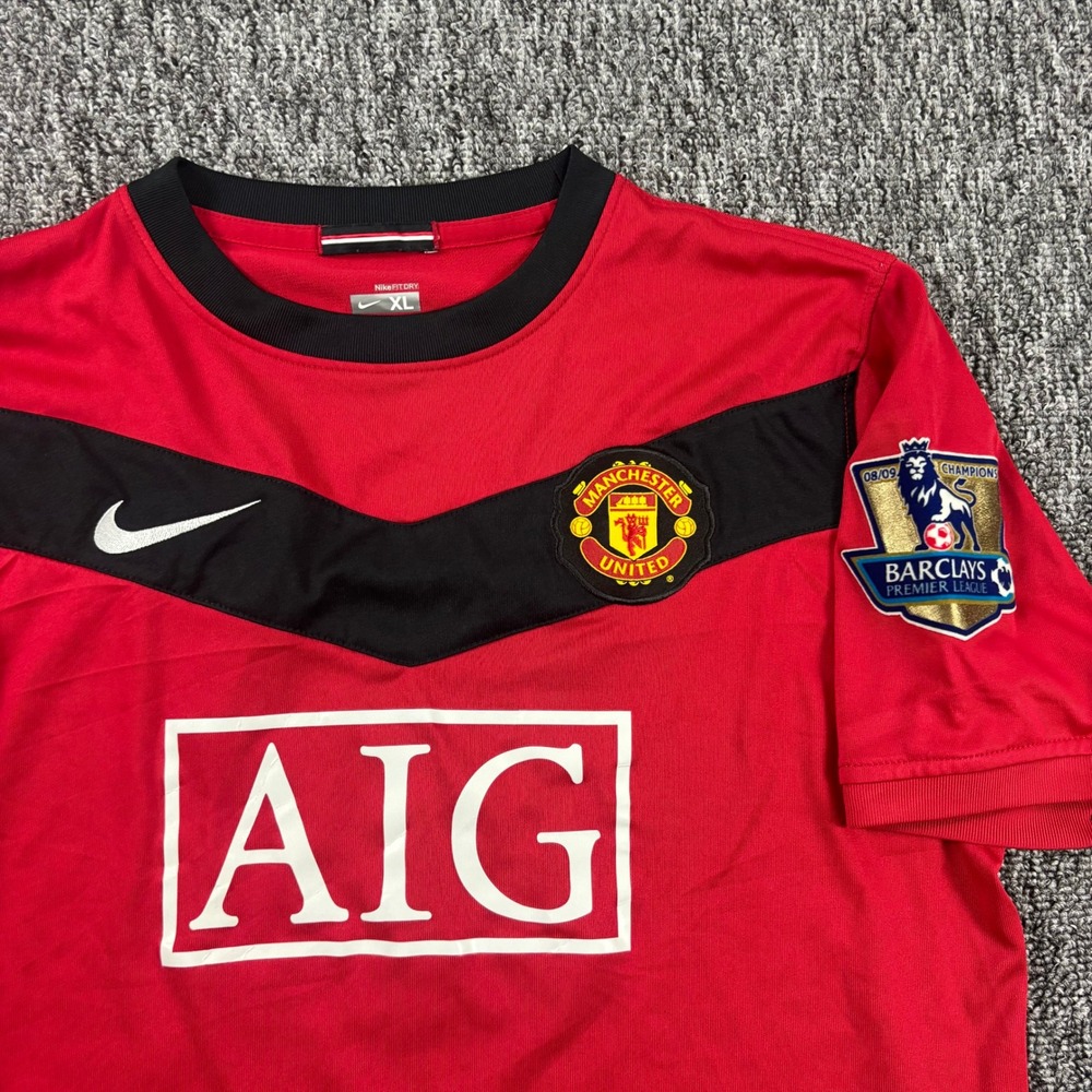 Nike Manchester United Wayne Rooney Soccer Jersey Youth XL Red Premier League - Picture 6 of 7